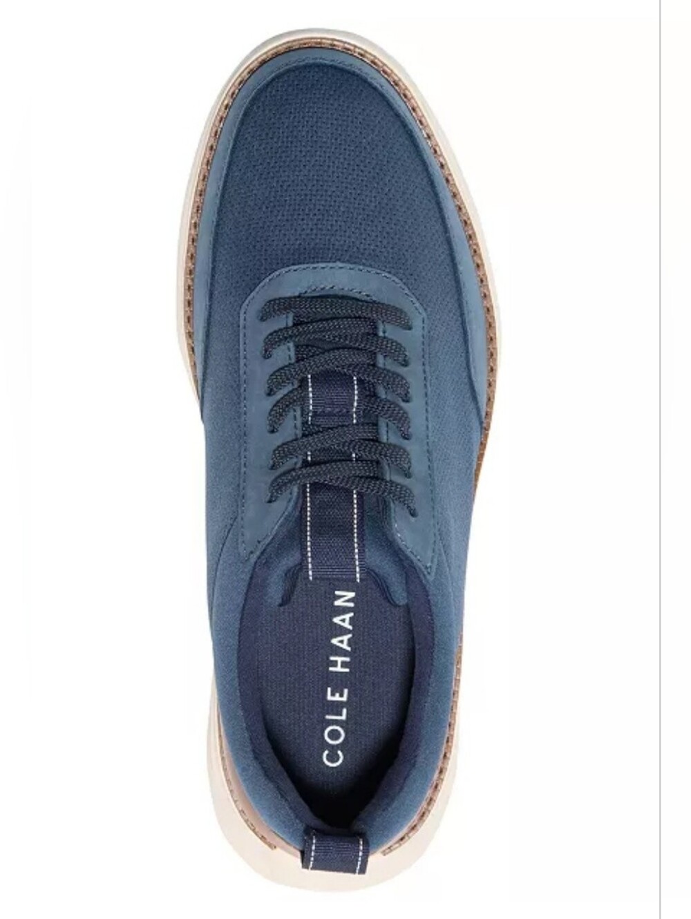 Size 12 Cole Haan Grand Remix Men's Casual Blue Lace-Up Sneakers Retail 160$ - Picture 3 of 9